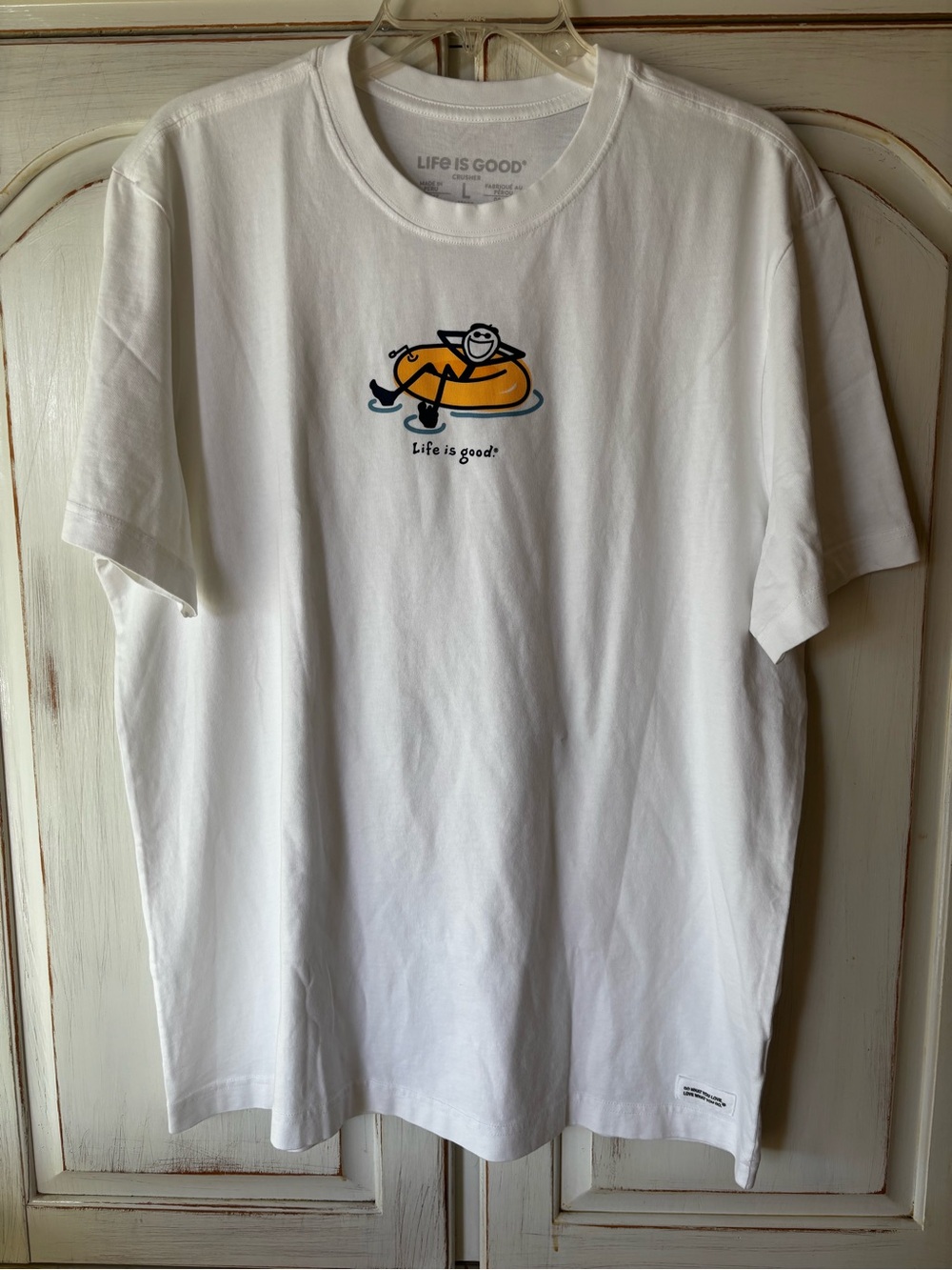 Life Is Good White Tee Jake tube